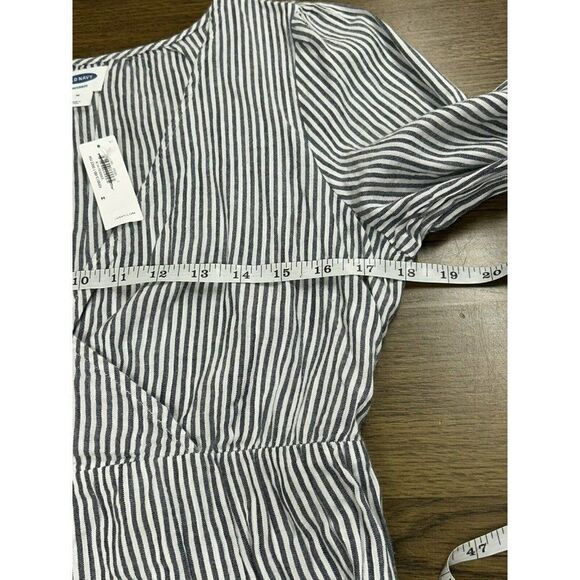 NWT Old Navy Maternity Shirt Striped Long Sleeve V Neck Pullover Top M NEW - Picture 6 of 9